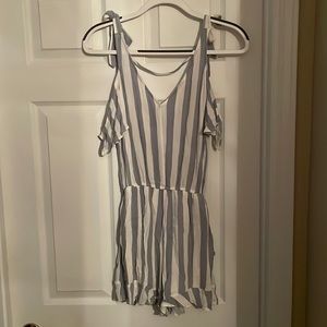 American Eagle Striped Romper (S)